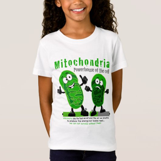 細胞のMitochondriaの発電所 Tシャツ (正面)
