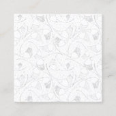 細胞を持っている人の白黒の写真 コーリングカード (裏面)