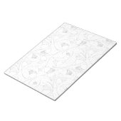 細胞を持っている人の白黒の写真 ノートパッド (アングル)