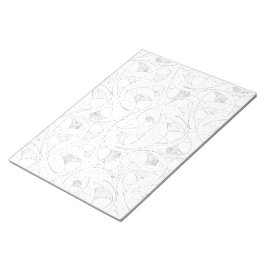 細胞を持っている人の白黒の写真 ノートパッド