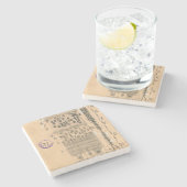 細胞スケッチ眼網膜サンティアゴラモンYカハル ストーンコースター (横)