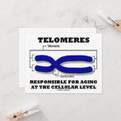 細胞レベルで老化することに責任があるTelomeres カード (正面/裏面インサイチュ)