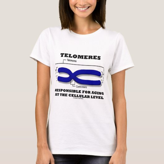 細胞レベルで老化することに責任があるTelomeres Tシャツ (正面)