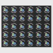 細胞動物好時性おもしろい菌Pun Dark BG ラッピングペーパー (フラット)