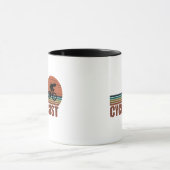 細胞学者おもしろいサイクリングことわざ マグカップ (中央)