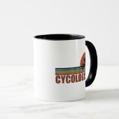 細胞学者おもしろいサイクリングことわざ マグカップ (正面右)