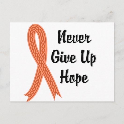 細胞性決して与え希望の子宮内膜がん ポストカード (正面)