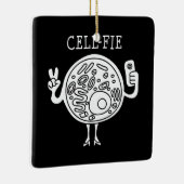 細胞生命科学pun先生生物学学生ギフト セラミックオーナメント (右)