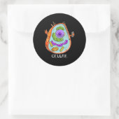 細胞生物学細胞生物学先生 ラウンドシール (バッグ)