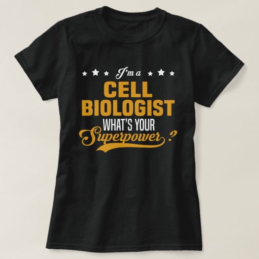 細胞生物学者 Tシャツ (デザイン正面)
