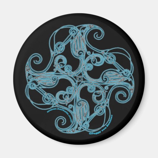 細胞磁石動物形型クレーンデザイン#1 マグネット (正面)