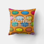 細菌おもしろい医学を支援する クッション (裏面)