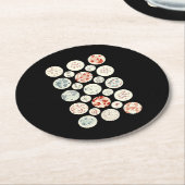 細菌おもしろい微生物学 ラウンドペーパーコースター (アングル)