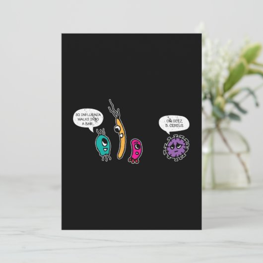 細菌おもしろいPun生物学科学生物学者 シーズンカード (スタンド正面)