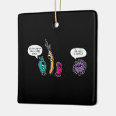 細菌おもしろいPun生物学科学生物学者 セラミックオーナメント (左)