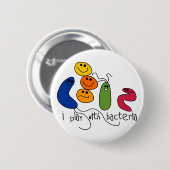 細菌が付いている演劇 缶バッジ (正面&裏面)
