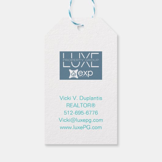 細菌が怖い! |不動産仲介業者ポップ・アートの別マーケティング ギフトタグ (裏面)