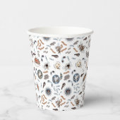 細菌とウイルスのパターン 紙コップ (右)