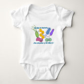 細菌にニースがあって下さい ベビーボディスーツ (正面)