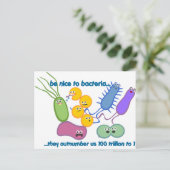 細菌に優しい ポストカード (スタンド正面)