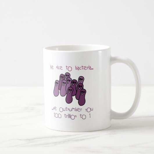 細菌に素晴らしいがあって下さい コーヒーマグカップ (右)