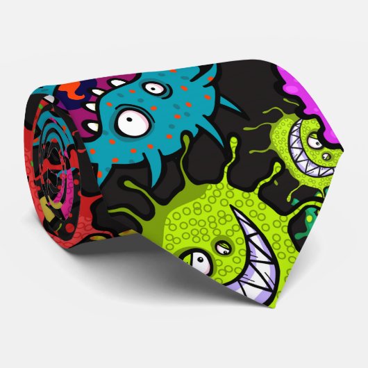 細菌の伝染性漫画の細菌の爆発 ネクタイ (ロール)