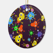 細菌の壁紙 セラミックオーナメント (左)