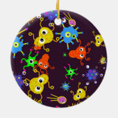 細菌の壁紙 セラミックオーナメント (裏面)