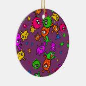 細菌の壁紙 セラミックオーナメント (右)