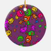 細菌の壁紙 セラミックオーナメント (裏面)