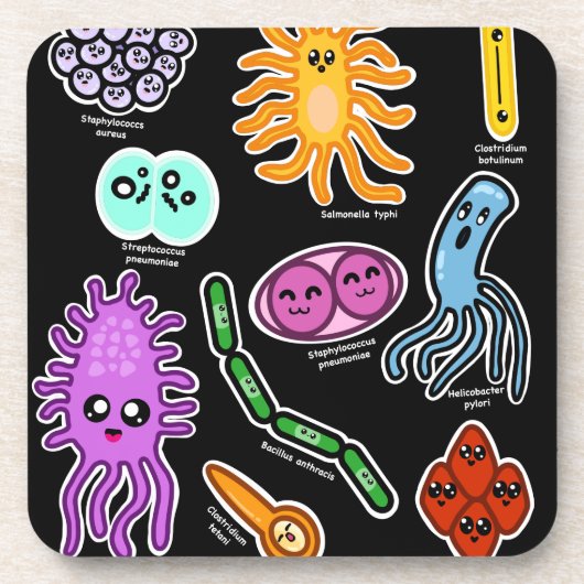 細菌の種類 コースター (正面)