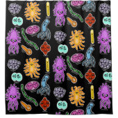 細菌の種類 シャワーカーテン (正面)