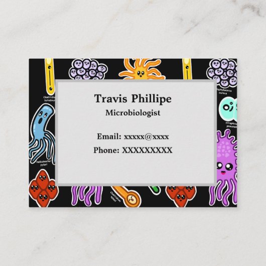 細菌の種類 名刺 (裏面)