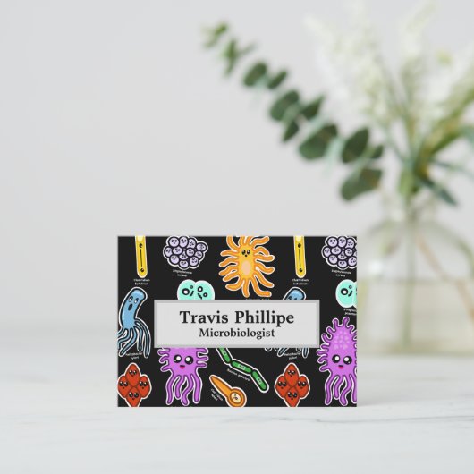 細菌の種類 名刺 (スタンド正面)