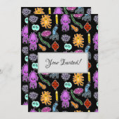 細菌の種類 招待状 (正面/裏面)