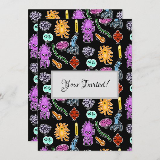 細菌の種類 招待状 (正面/裏面)