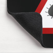 細菌の警告標識 マウスパッド (コーナー)