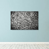 細菌の顕微鏡観察 キャンバスプリント (インサイチュ (ウッドフロア))