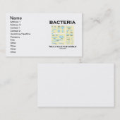細菌は偽りなく支配します世界(形態)を 名刺 (正面/裏面)