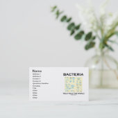 細菌は偽りなく支配します世界(形態)を 名刺 (スタンド正面)