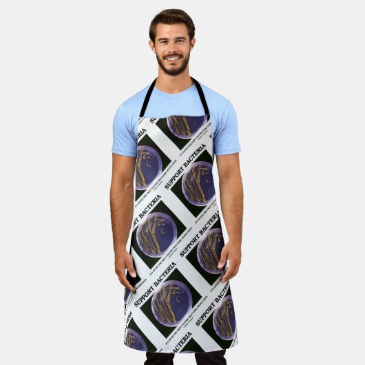 細菌を支持する場合は一部の人々しか培養しない エプロン (着用した状態)