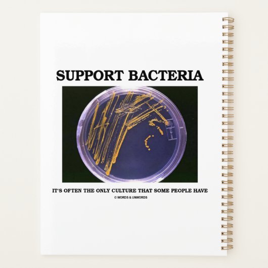 細菌を支持する場合は一部の人しか培養しない プランナー手帳 (裏面)