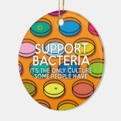 細菌を支持する セラミックオーナメント (左)