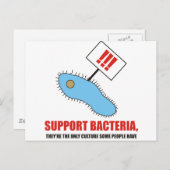 細菌を支持する ポストカード (正面/裏面)