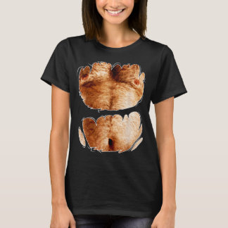 細菌パーティーの偽の毛の多い胸のための最高のの毛 Tシャツ