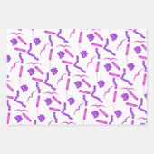 細菌培養プレートおよびグラム染色 ラッピングペーパーシート (正面3)