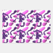 細菌培養プレートおよびグラム染色 ラッピングペーパーシート (正面2)