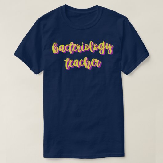 細菌学先生 Tシャツ (デザイン正面)