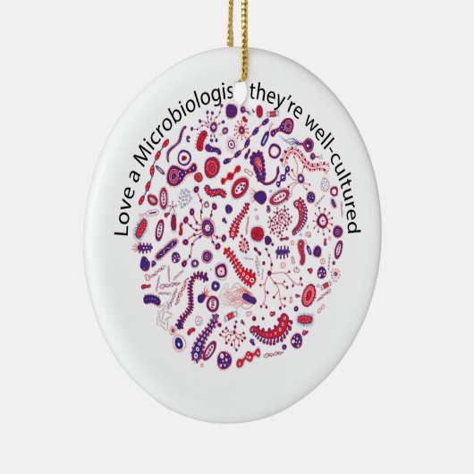 細菌学者を愛して下さい セラミックオーナメント (右)