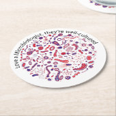 細菌学者を愛して下さい ラウンドペーパーコースター (アングル)